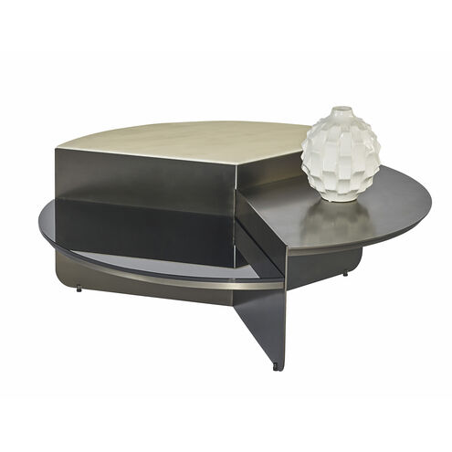Alessia 41.75 X 17.75 inch Gunmetal Coffee Table